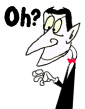 Dracula the Vampire sticker #8897474