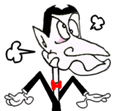 Dracula the Vampire sticker #8897475