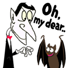 Dracula the Vampire sticker #8897490