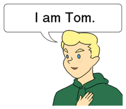 My name is TOM sticker #8897624