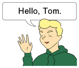 My name is TOM sticker #8897625