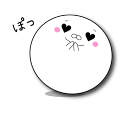 The white and the round sticker sticker #8898247