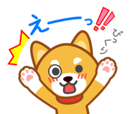 Dog of my home(red shiba) sticker #8898690