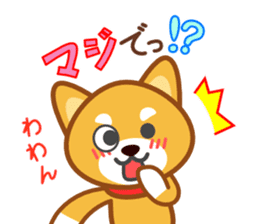 Dog of my home(red shiba) sticker #8898691