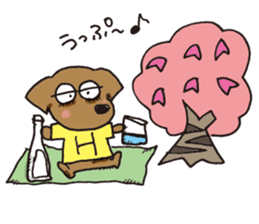 One year of Dachshund! sticker #8898835