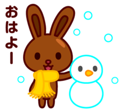 Chocolate Rabbit/Christmas&New Year sticker #8901024