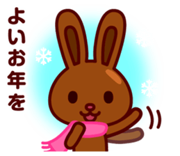 Chocolate Rabbit/Christmas&New Year sticker #8901031