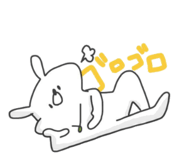 Tired rabbit~work~ sticker #8901752