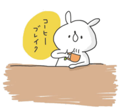 Tired rabbit~work~ sticker #8901754