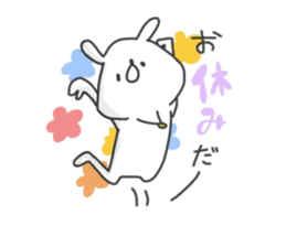 Tired rabbit~work~ sticker #8901764