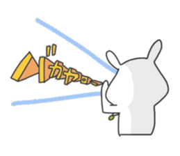 Tired rabbit~work~ sticker #8901766