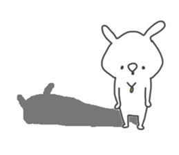 Tired rabbit~work~ sticker #8901770