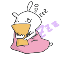 Tired rabbit~work~ sticker #8901772