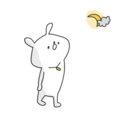 Tired rabbit~work~ sticker #8901776