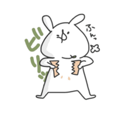 Tired rabbit~work~ sticker #8901778