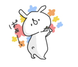 Tired rabbit~work~ sticker #8901781