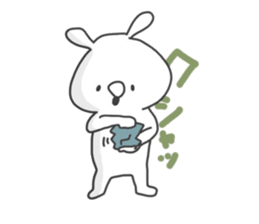 Tired rabbit~work~ sticker #8901782