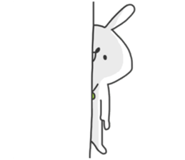 Tired rabbit~work~ sticker #8901791