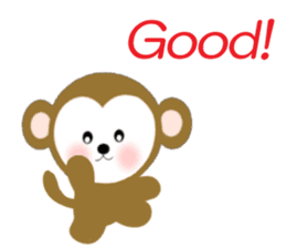 2016 Happy New Year Monkeys [English] sticker #8902523