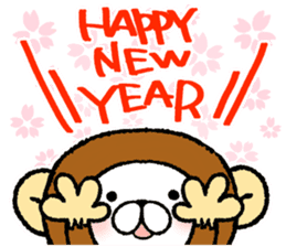 Happy New Year 2016 Japanese-style sticker #8902833