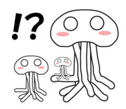 pretty jellyfish stamp 2 sticker #8903090