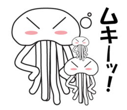 pretty jellyfish stamp 2 sticker #8903092