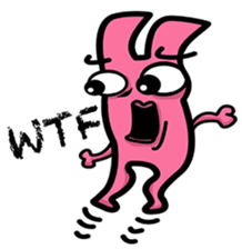Daily routine of the Fries-Rabbit sticker #8903426