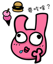 Daily routine of the Fries-Rabbit sticker #8903433