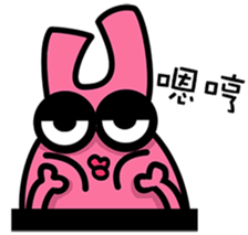 Daily routine of the Fries-Rabbit sticker #8903440
