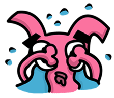 Daily routine of the Fries-Rabbit sticker #8903449