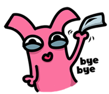 Daily routine of the Fries-Rabbit sticker #8903450