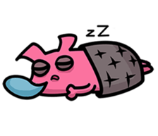 Daily routine of the Fries-Rabbit sticker #8903452