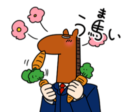 Workers of horse sticker #8903749