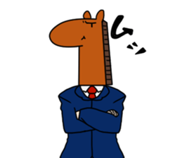 Workers of horse sticker #8903757