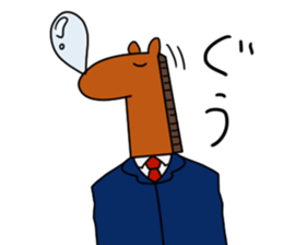 Workers of horse sticker #8903758