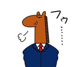 Workers of horse sticker #8903764
