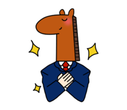 Workers of horse sticker #8903770