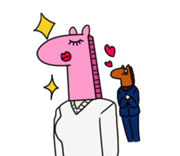 Workers of horse sticker #8903775