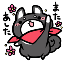 Black Shiba Inu Kuroshibaken sticker #8904620