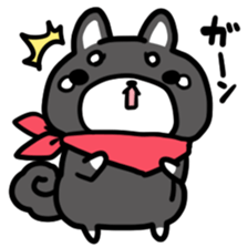 Black Shiba Inu Kuroshibaken sticker #8904627