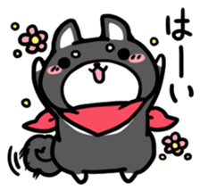 Black Shiba Inu Kuroshibaken sticker #8904628