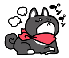 Black Shiba Inu Kuroshibaken sticker #8904643