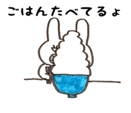 Welcome back! Rabbit jiro sticker #8905380