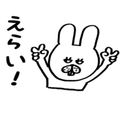Welcome back! Rabbit jiro sticker #8905384