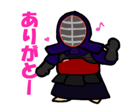japanese swordman2 sticker #8906221