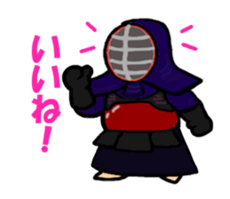 japanese swordman2 sticker #8906233