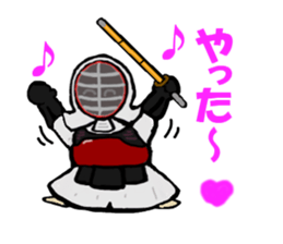 japanese swordman2 sticker #8906240