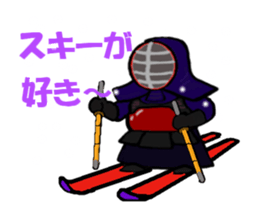 japanese swordman2 sticker #8906241