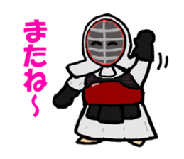 japanese swordman2 sticker #8906254