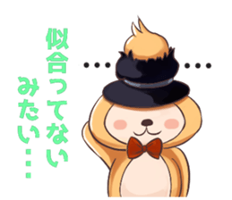 Magician monkey and his assistant rabbit sticker #8906504